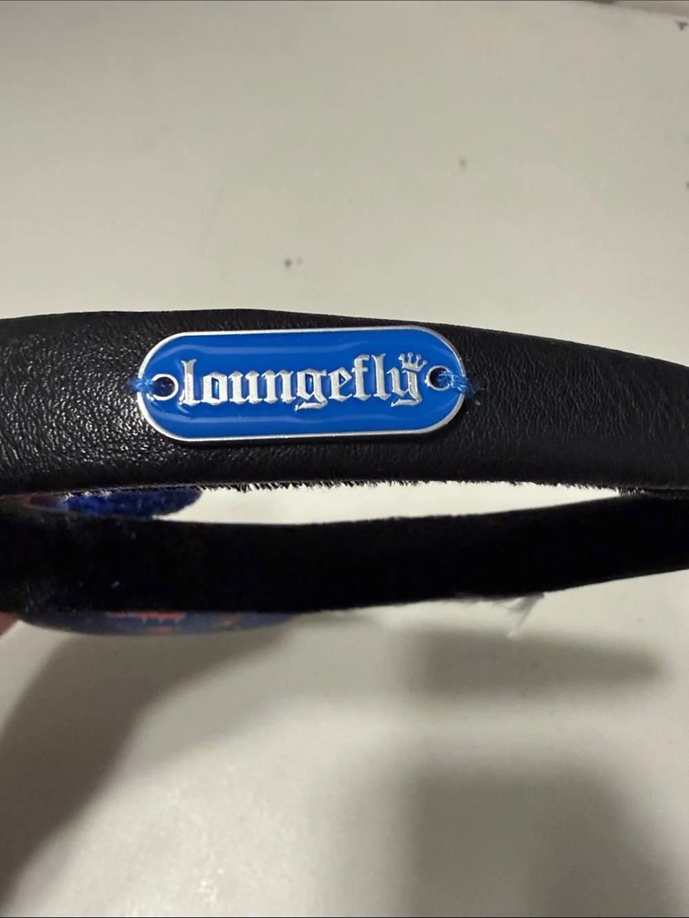 Loungefly Royal Blue Sequin Bow Character Ear Headband